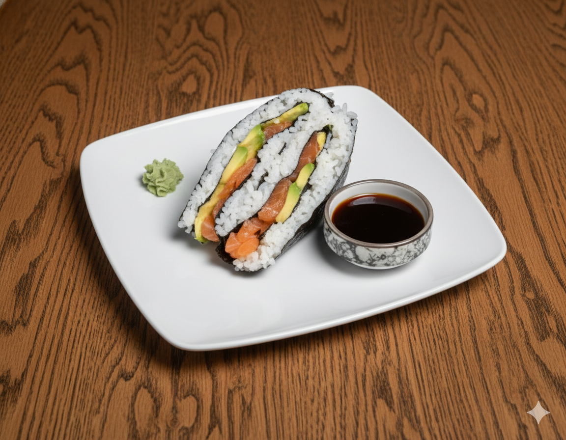 Onigirazu salmón